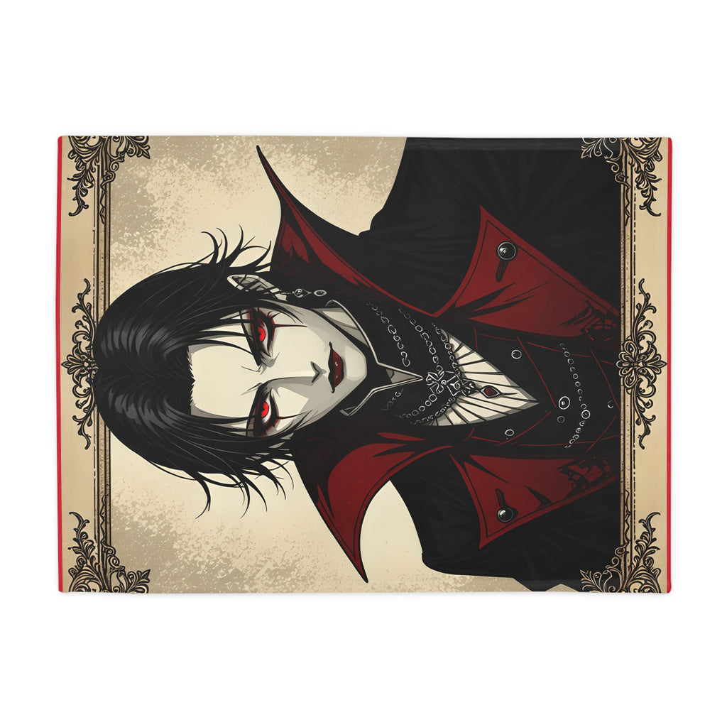 Vampire Graphic Plush Fleece Blanket | Cozy Throw, Unique Home Decor, Gift for Birthdays, Cuddly Comfort, Halloween decor