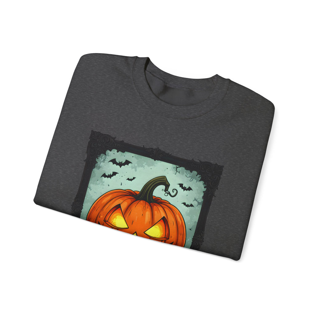 Halloween Pumpkin Crewneck Sweatshirt, Cozy Fall Apparel, Halloween Gift, Unisex Sweater, Spooky Season Wear, Pumpkin Decor