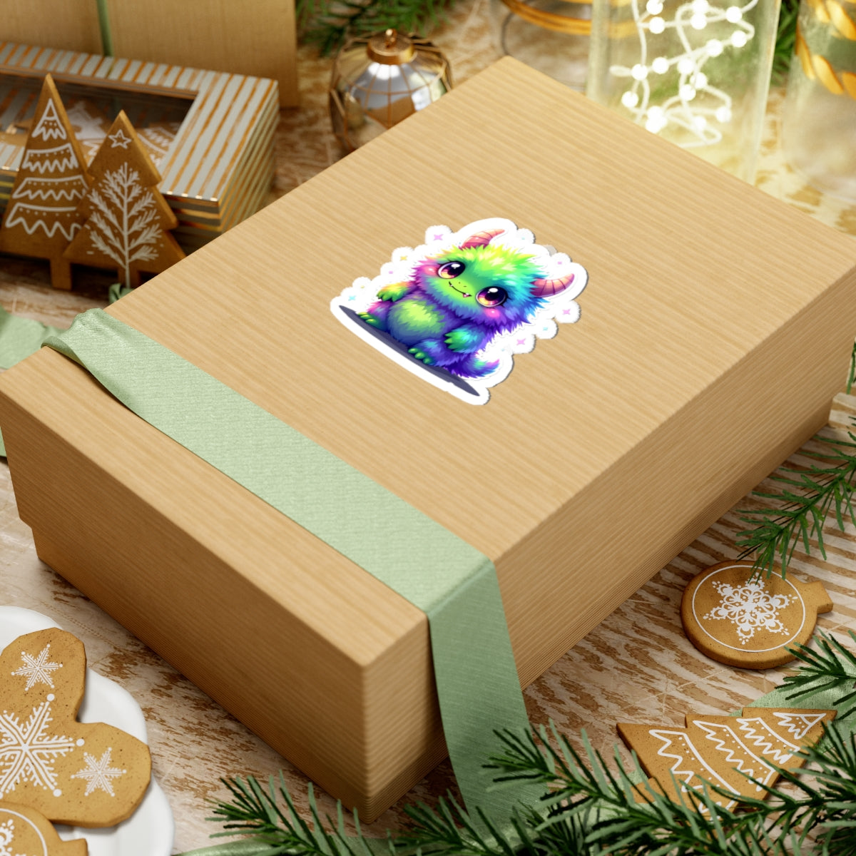 Colorful Monster Kiss-Cut Stickers, Cute Decals for Kids, Laptop Stickers, Gift for Monster Lovers, Fun & Whimsical Decorations