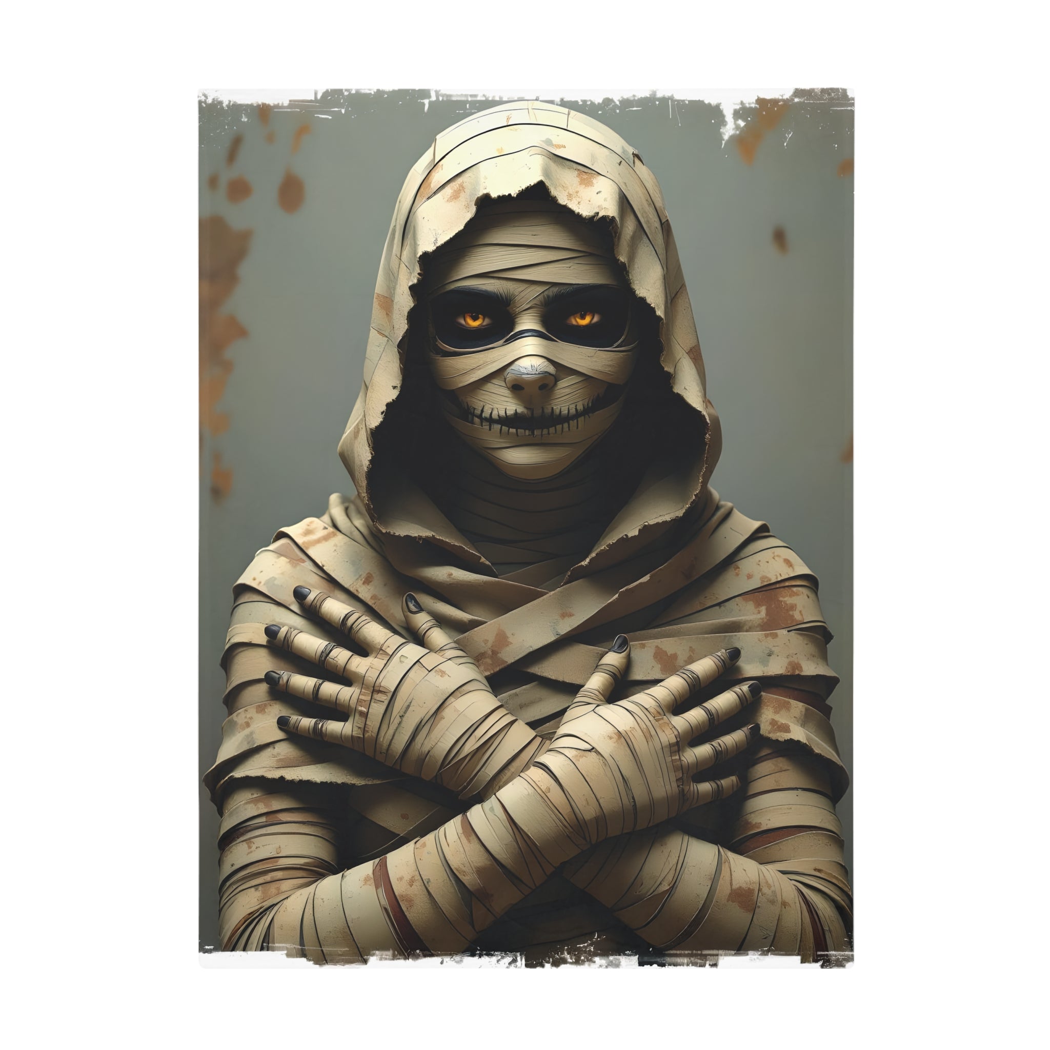 Mummy Graphic Plush Fleece Blanket | Cozy Throw, Unique Home Decor, Gift for Birthdays, Cuddly Comfort, Halloween decor