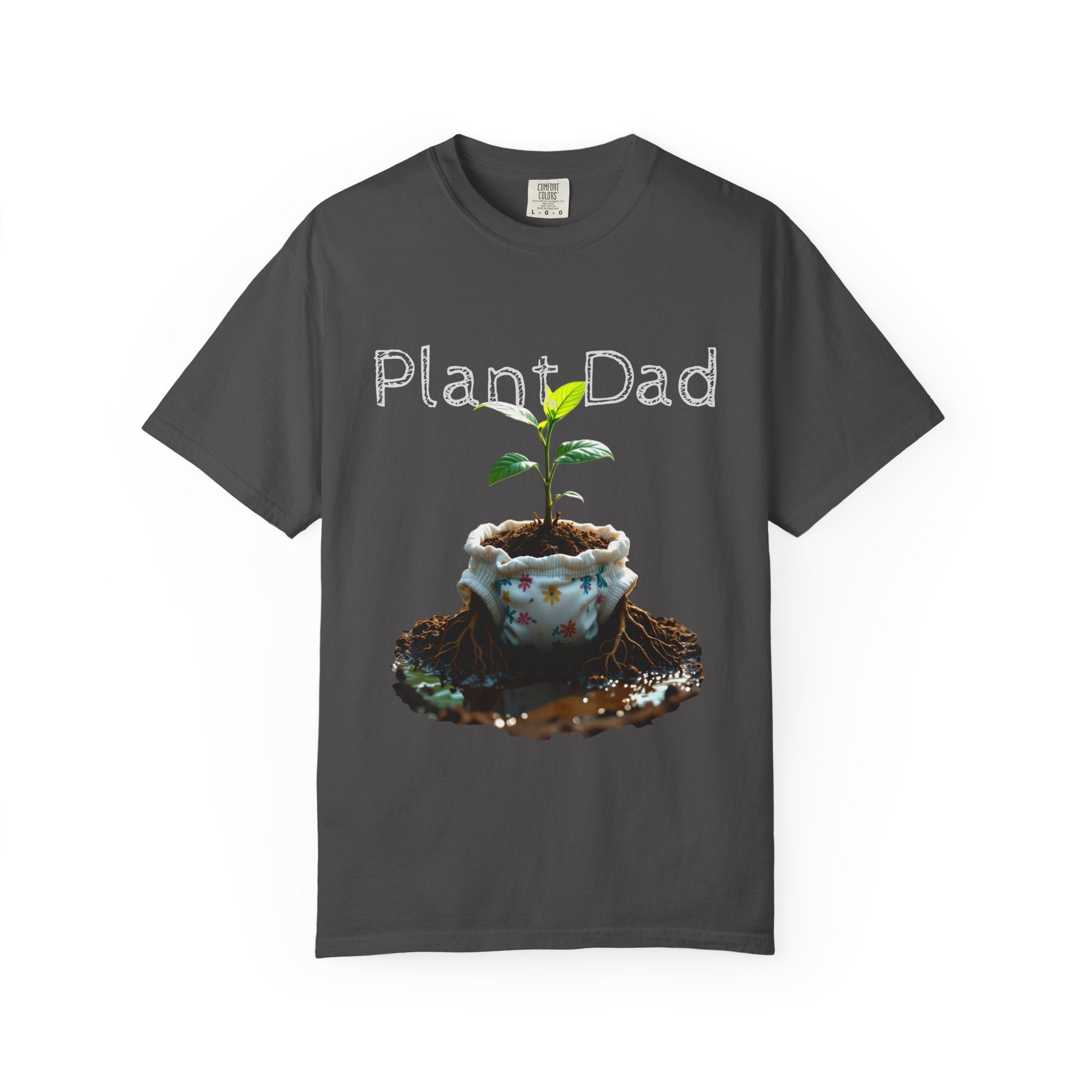 Plant Dad Garment-Dyed T-Shirt, Eco-Friendly Tee, Gift for Gardeners, Father's Day Shirt, Nature Lover Apparel, Plant Enthusiast Fashion