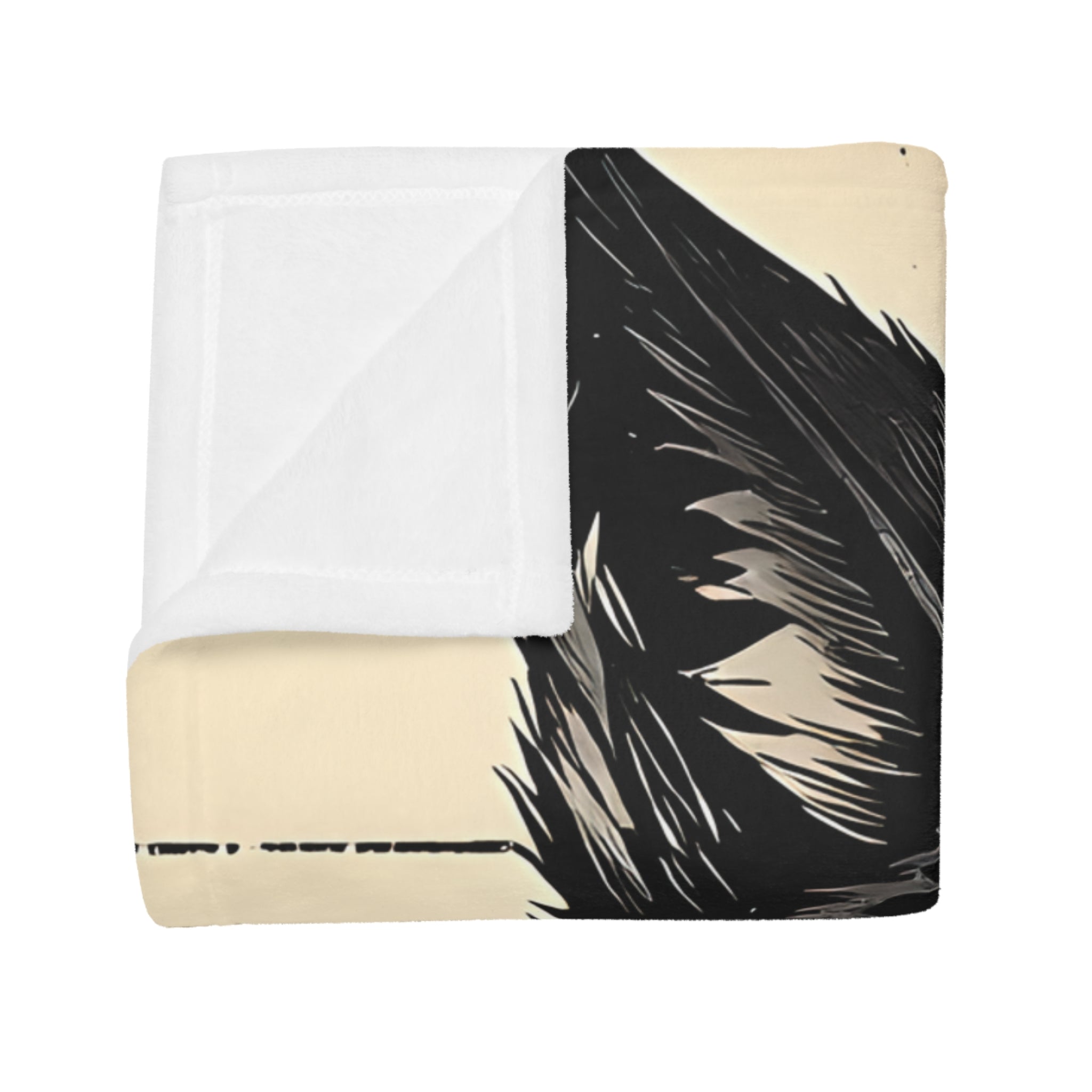 Wolf Graphic Plush Fleece Blanket | Cozy Throw for Animal Lovers, Unique Home Decor, Gift for Birthdays, Cuddly Comfort