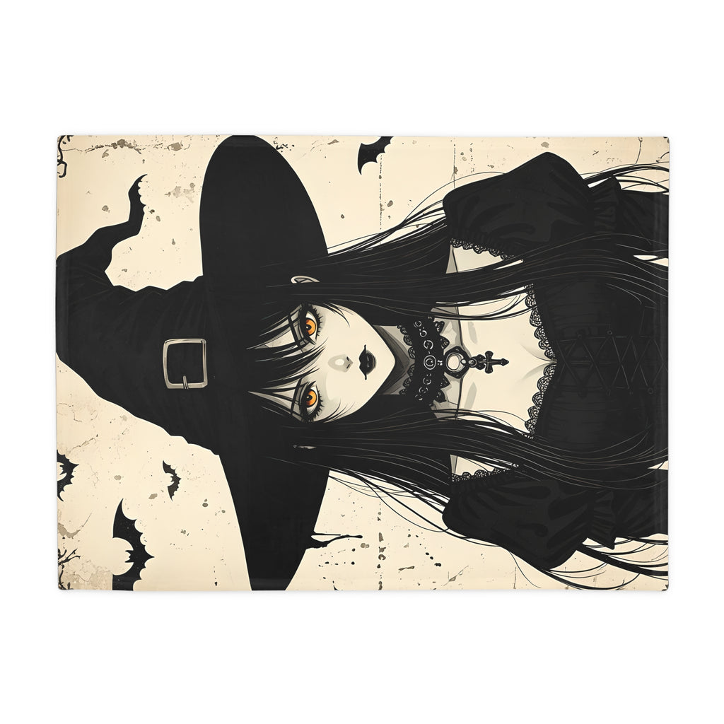 Witch Graphic Plush Fleece Blanket | Cozy Throw, Unique Home Decor, Gift for Birthdays, Cuddly Comfort, Halloween decor