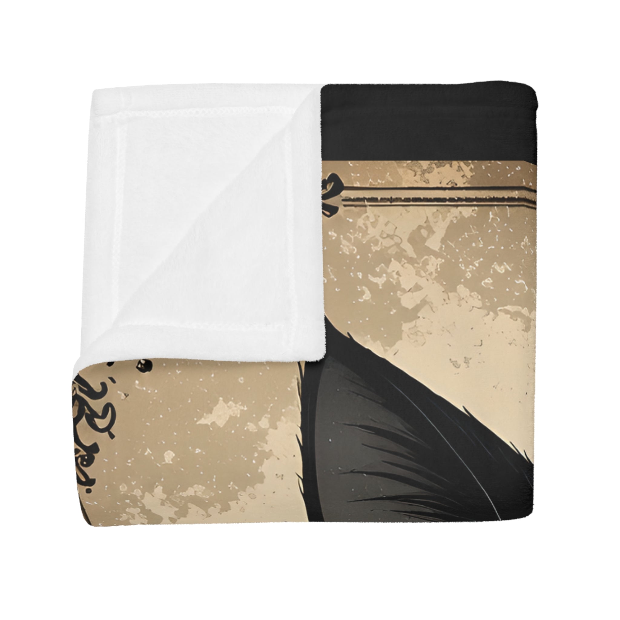 Black Cat Graphic Plush Fleece Blanket | Cozy Throw, Unique Home Decor, Gift for Birthdays, Cuddly Comfort, Halloween decor