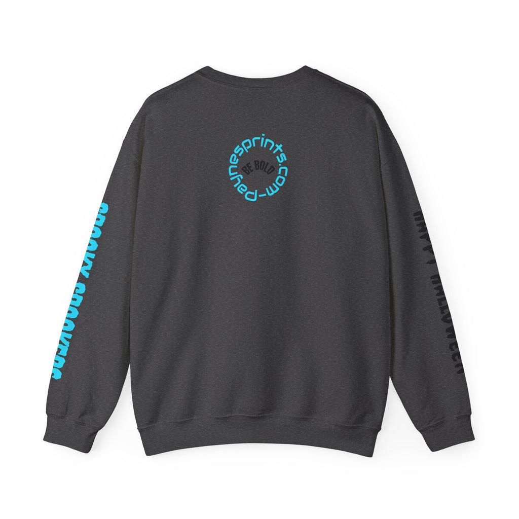 Spooky Ghost Crewneck Sweatshirt, Cozy Fall Apparel, Halloween Gift, Unisex Sweater, Spooky Season Wear, ghost